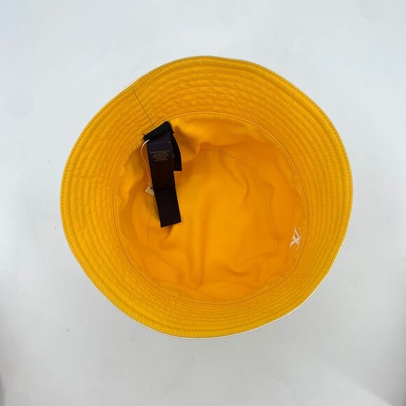 Louis Vuitton Reversible Bucket Hat White/Yellow Cotton Branded Logo Design 60cm - Picture 4 of 9